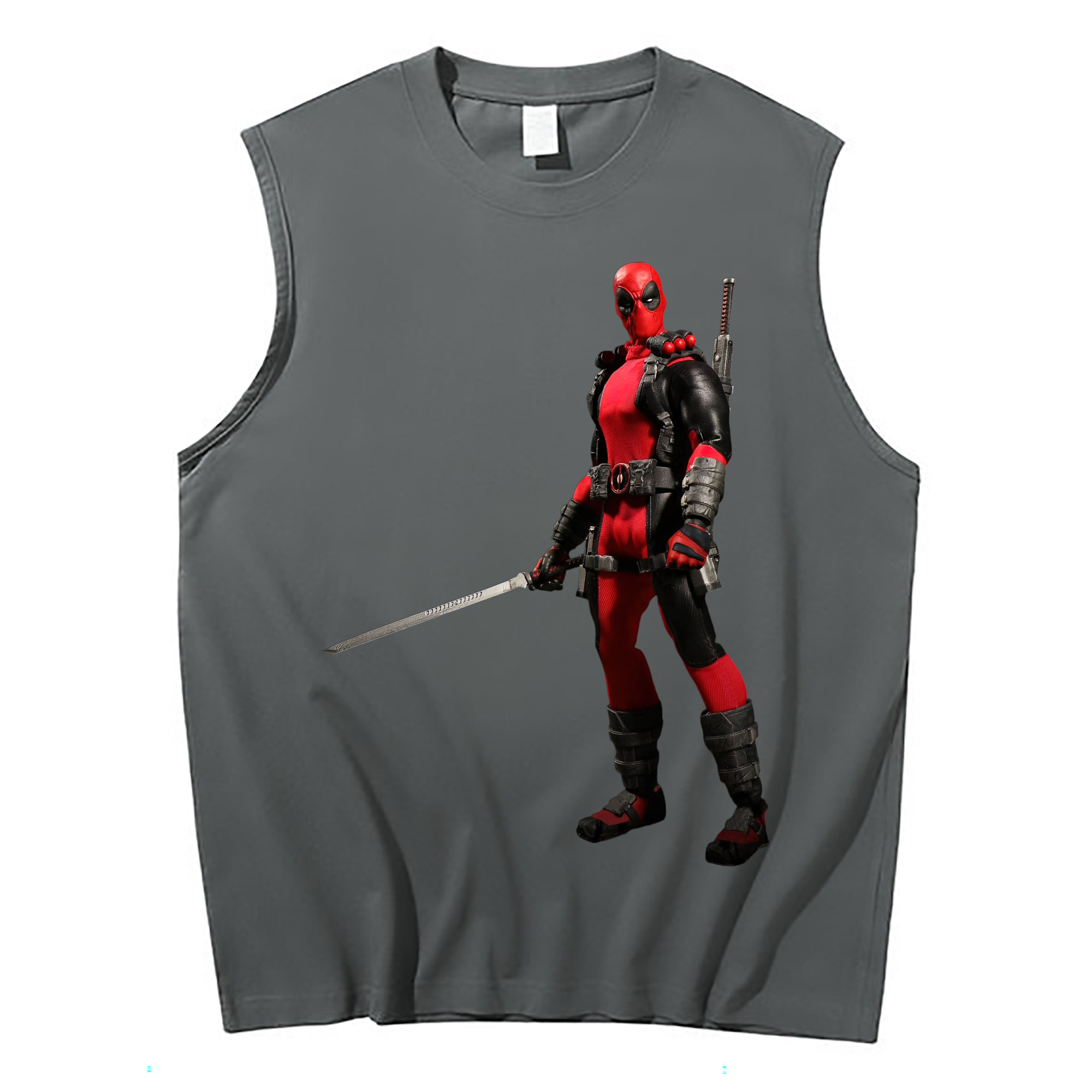 （画像用） Deadpool デッドプール コットン100％タンクトップ（フロントプリント）